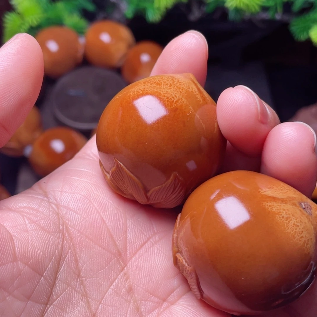 【闪购商品】橄榄核把件33左右寿桃手球