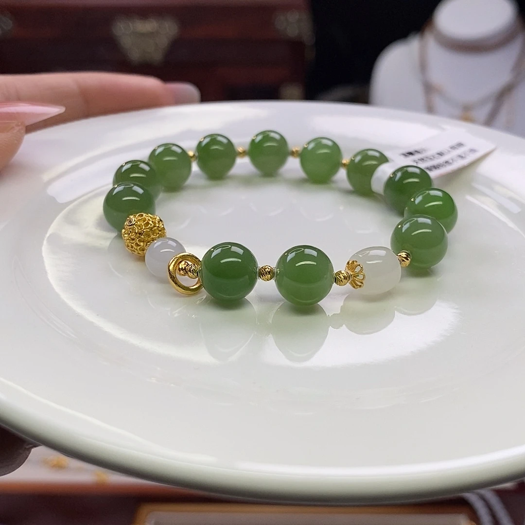 和田玉未镶嵌手链