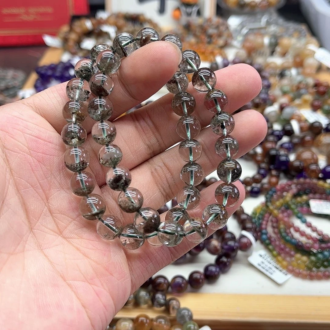 水晶手链未镶嵌多样性发货发一条