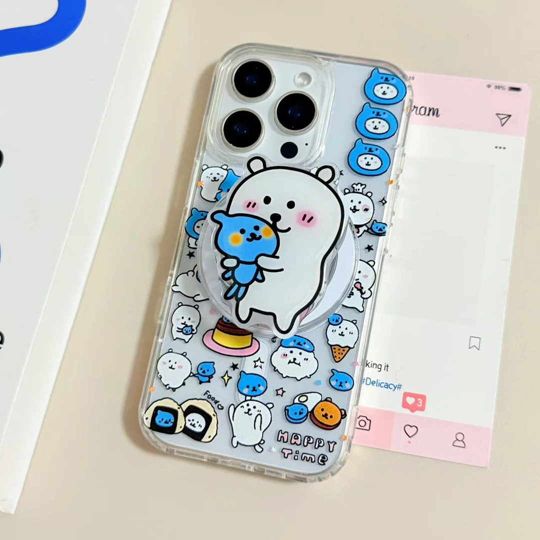 【亚克力磁吸】自嘲熊酷儿支架手机壳适用iPhone17Pro可爱16防摔15