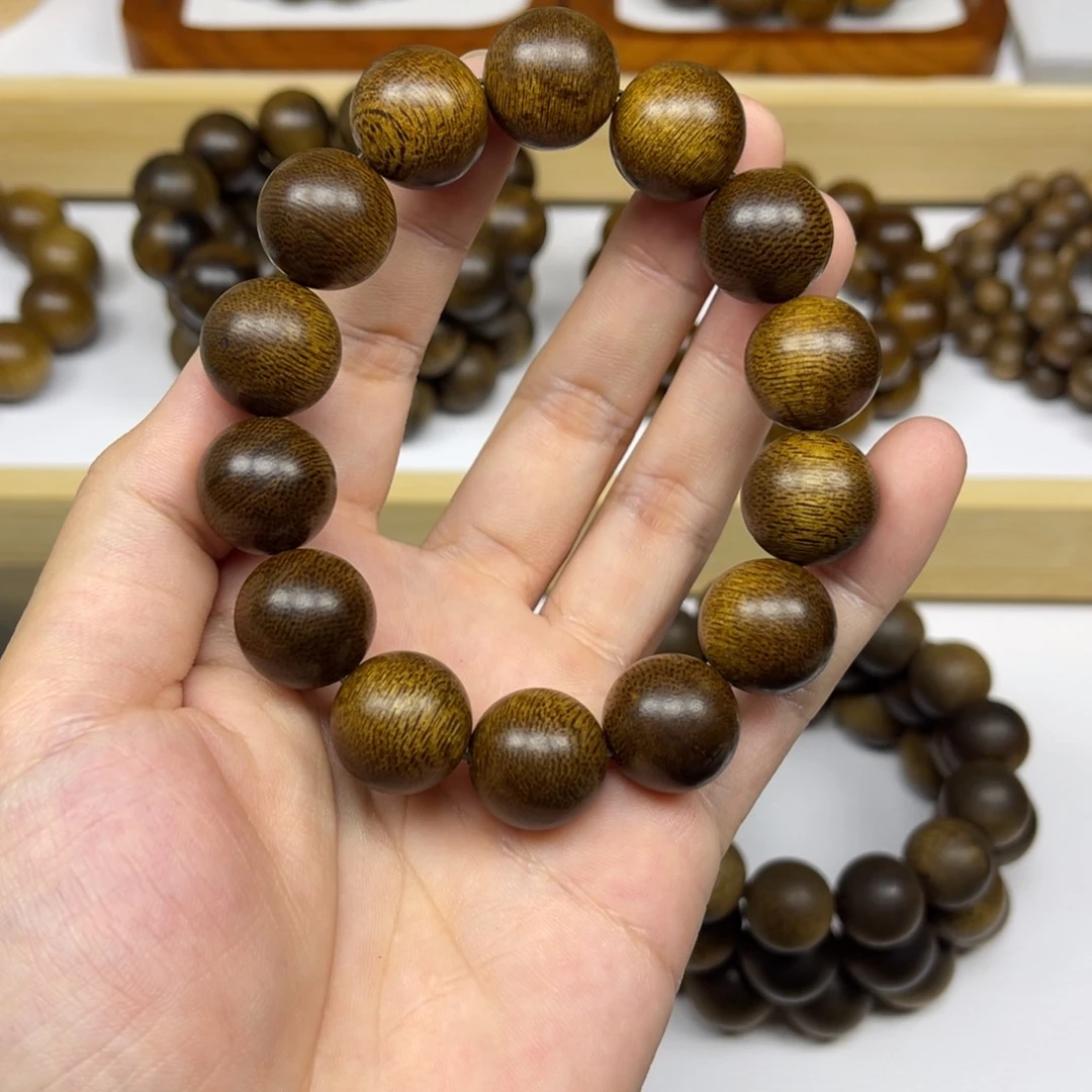 沉香手串越南芽庄黄棋楠1.6