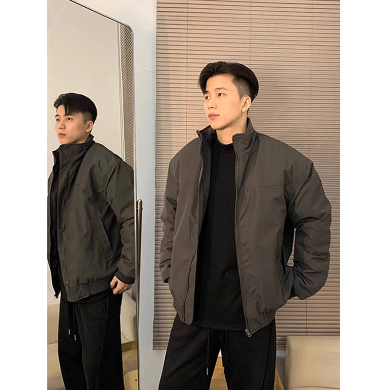 美式飞行工装夹克外套男款春秋季cleanfit成熟稳重男装立领棒球服