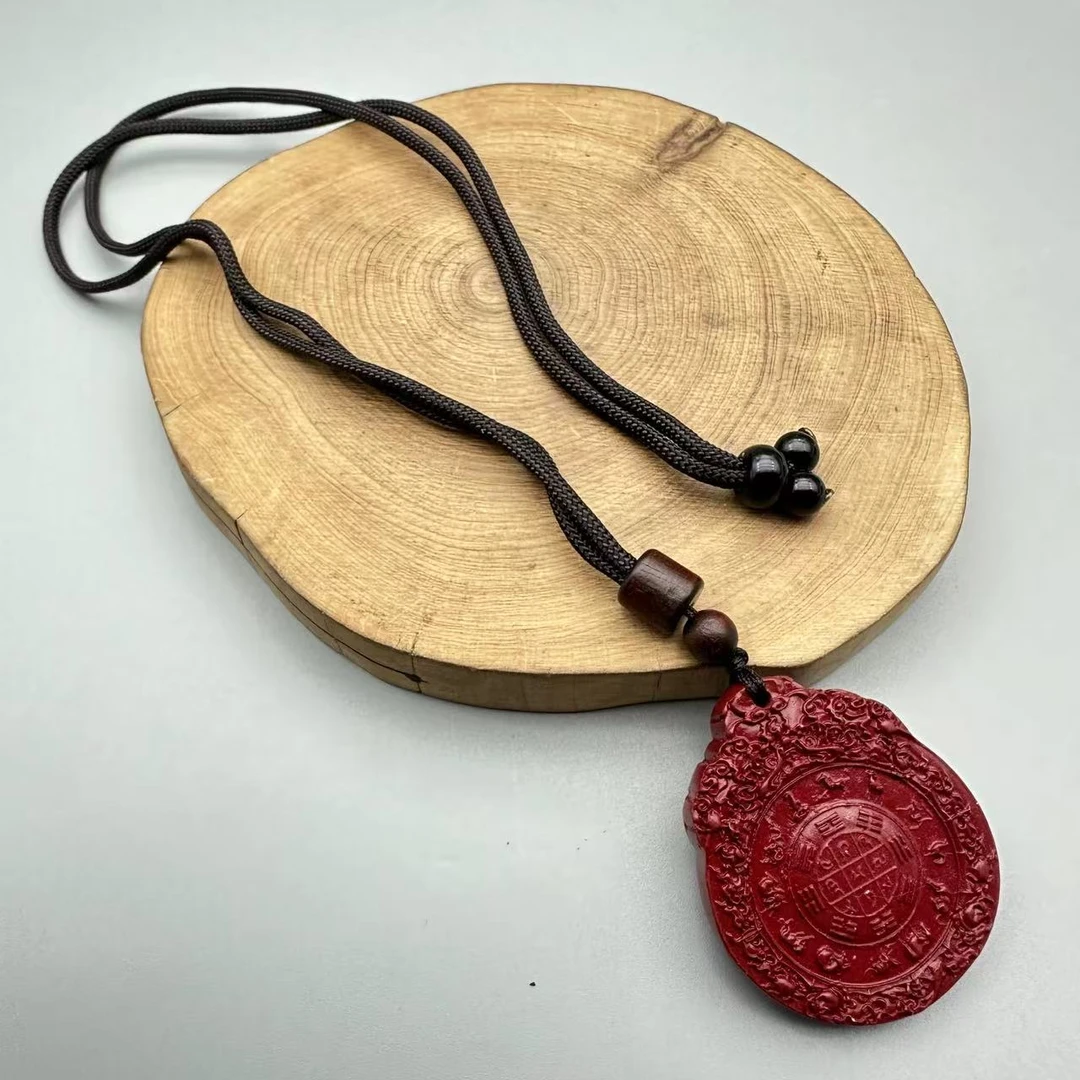 含辰砂工艺品ZD257-经典紫色雕刻吊坠