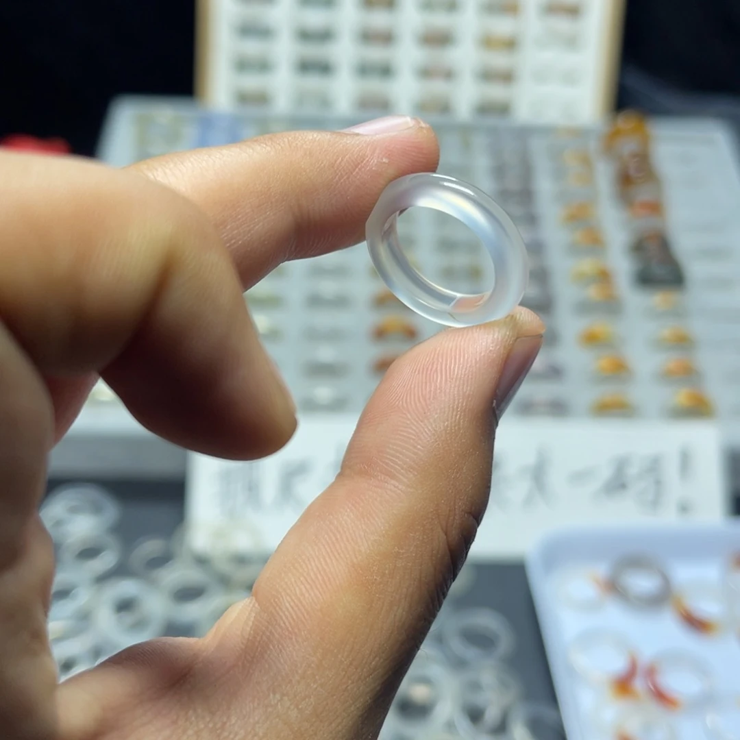 玛瑙/玉髓戒指未镶嵌✨**.