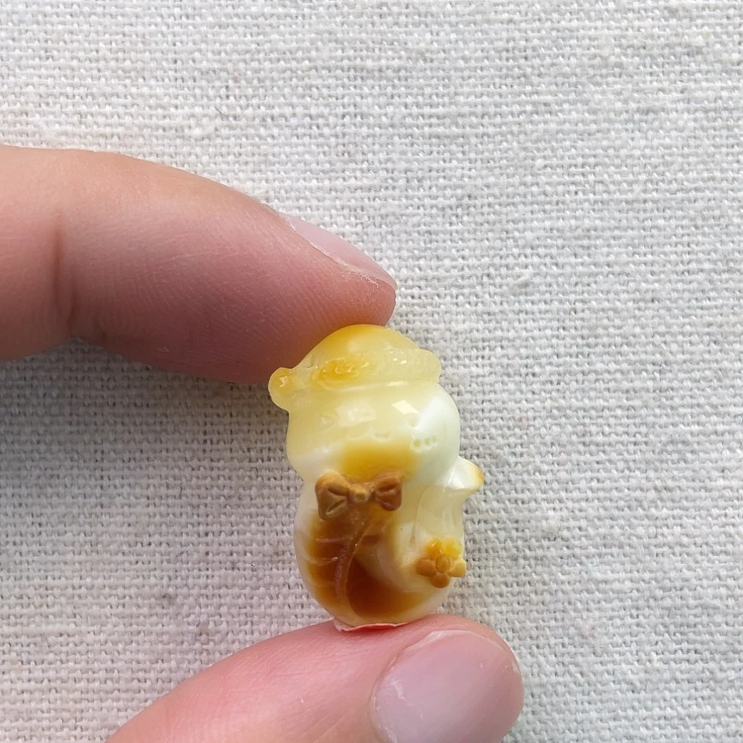 琥珀未镶嵌珠宝奇石小蛇