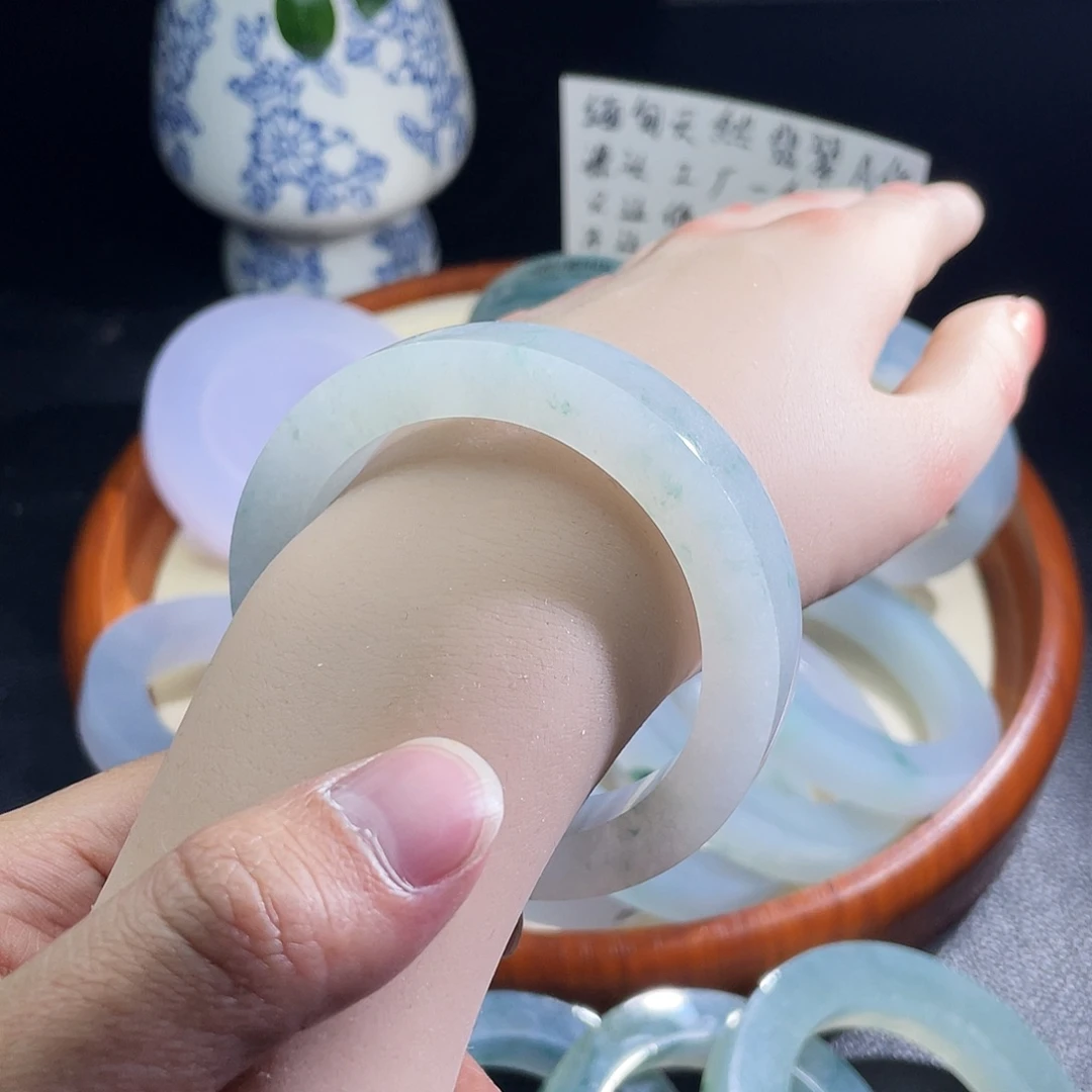 定制翡翠未镶嵌缅甸天然翡翠A货55-56