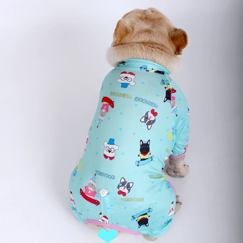 法斗娃娃衣小狗狗春夏薄款睡衣防打底掉毛四脚凉凉衣狗狗