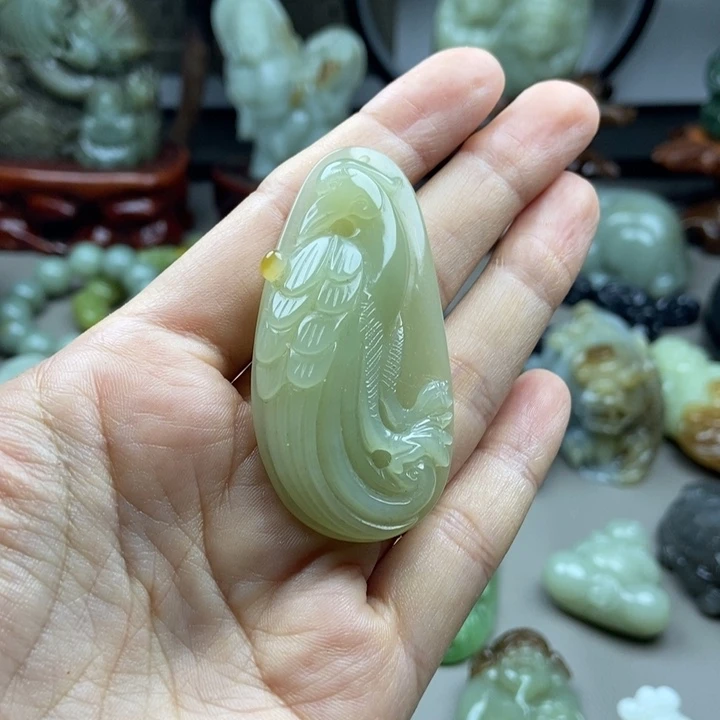 和田玉未镶嵌挂件