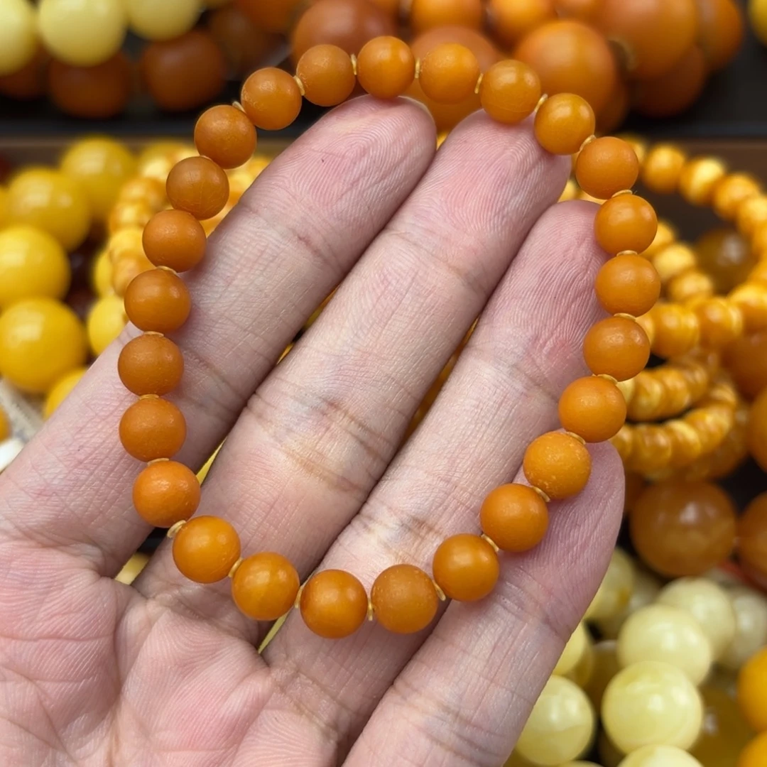 手链琥珀未镶嵌蜜蜡
