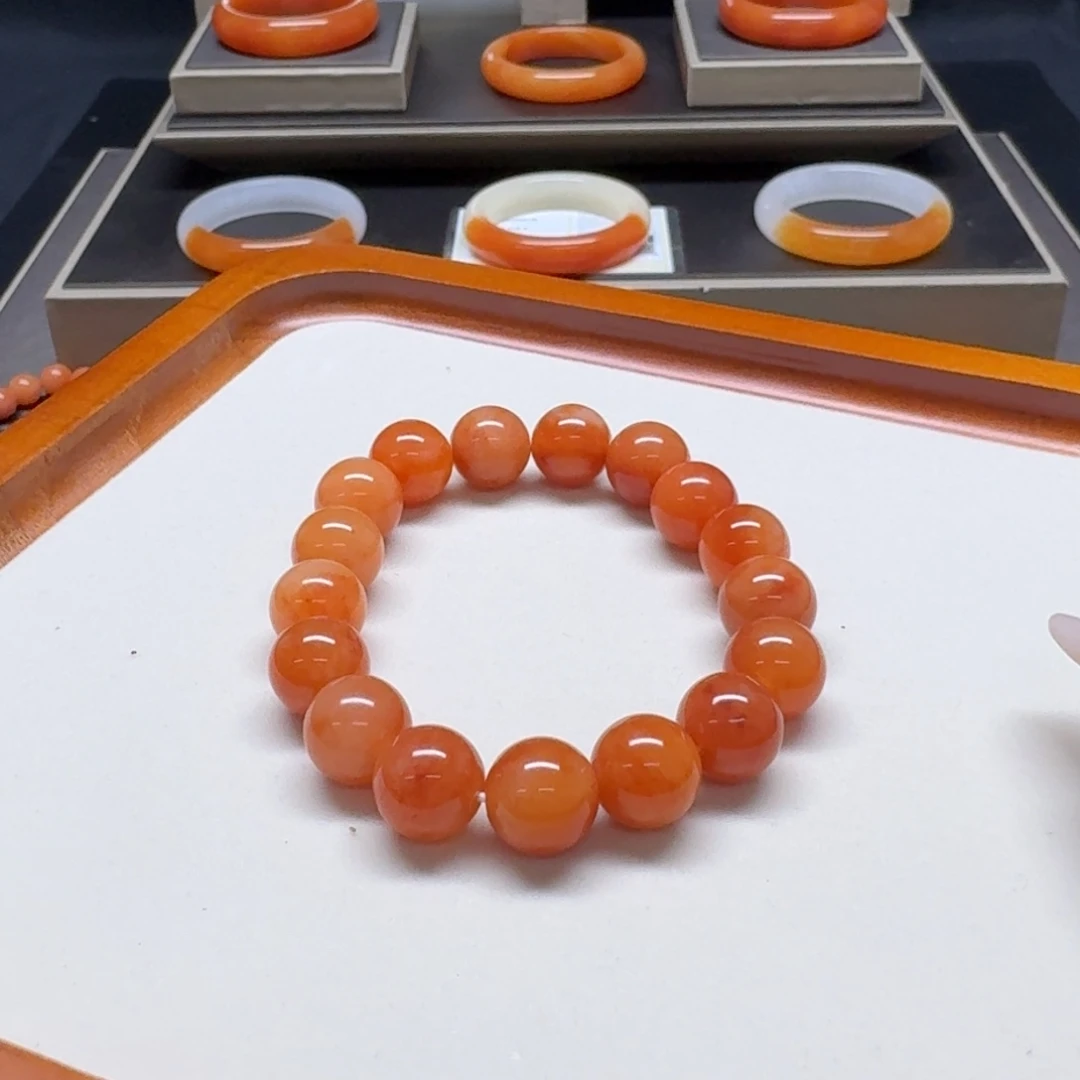 石英质玉（黄龙玉）未镶嵌手链