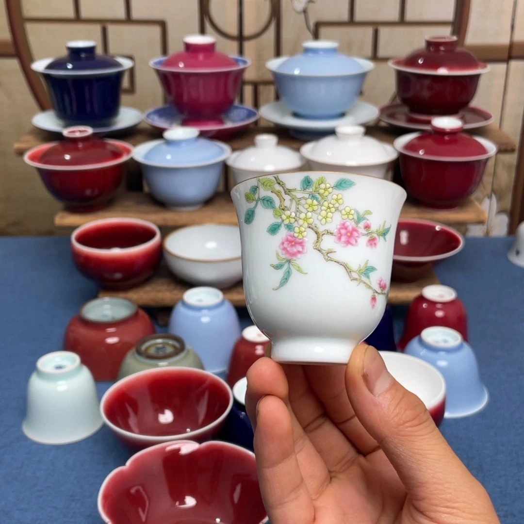 景德镇纯手工陶瓷茶杯