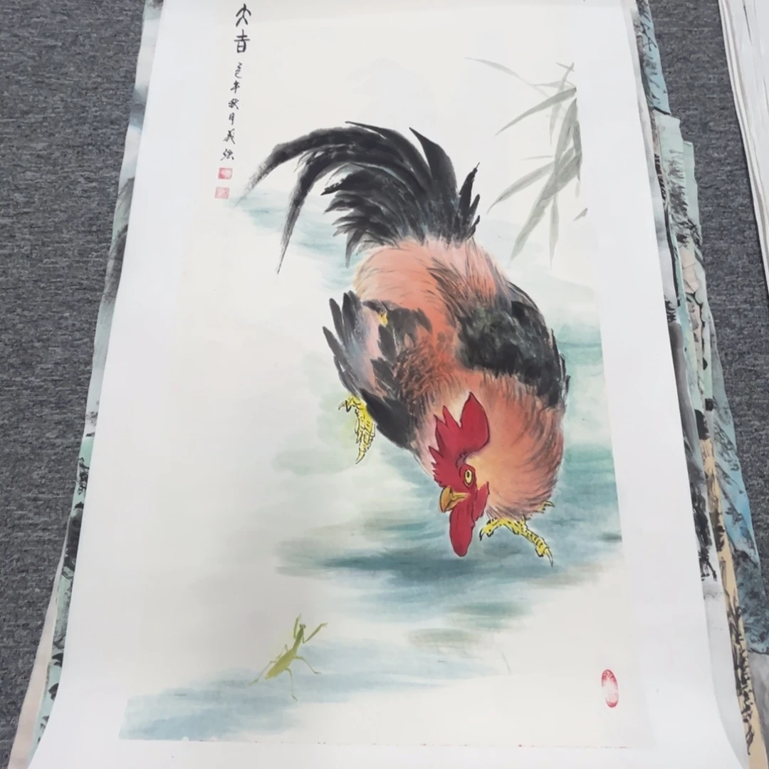 国画绘画作品多次参加全国