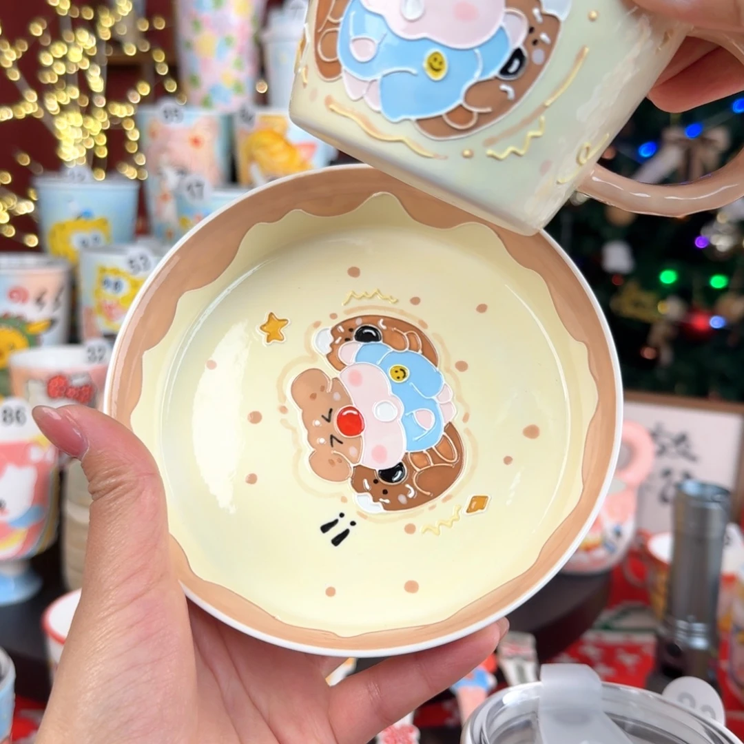 尤***尤陶景德镇手绘高温釉下彩