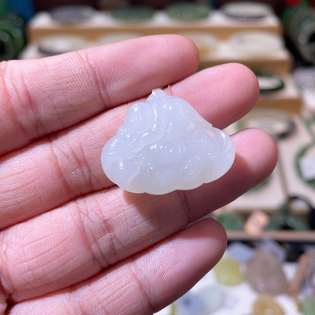 和田玉高品白玉吊坠未镶嵌