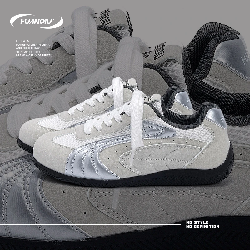 环球加绒复古情侣德训鞋女2025新款秋冬女鞋爆款百搭内增高小白鞋