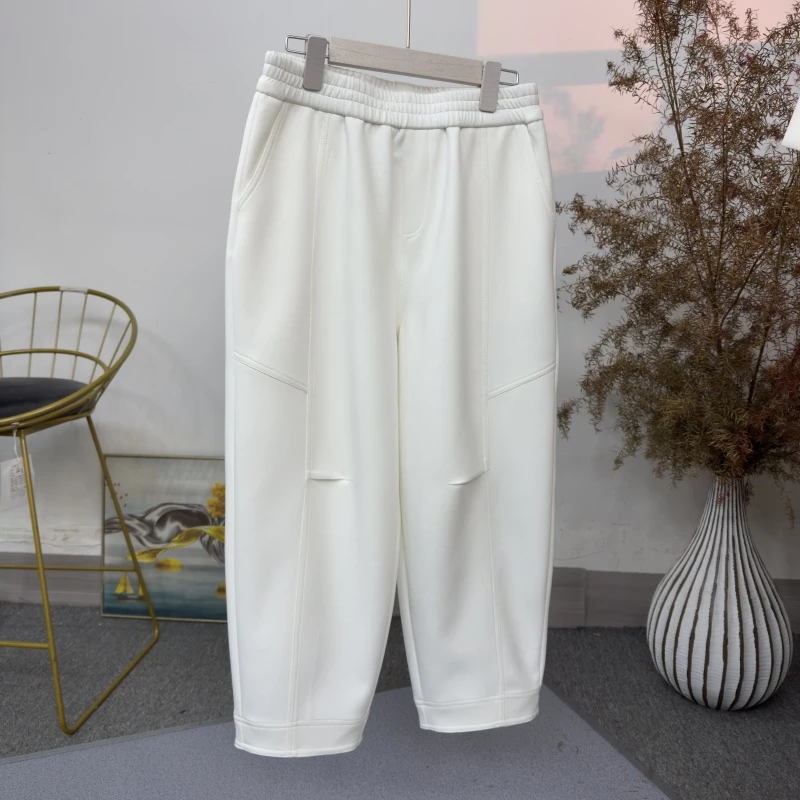 324春秋纯色休闲裤韩版宽松时尚宽松韩版哈伦裤秋百搭春秋
