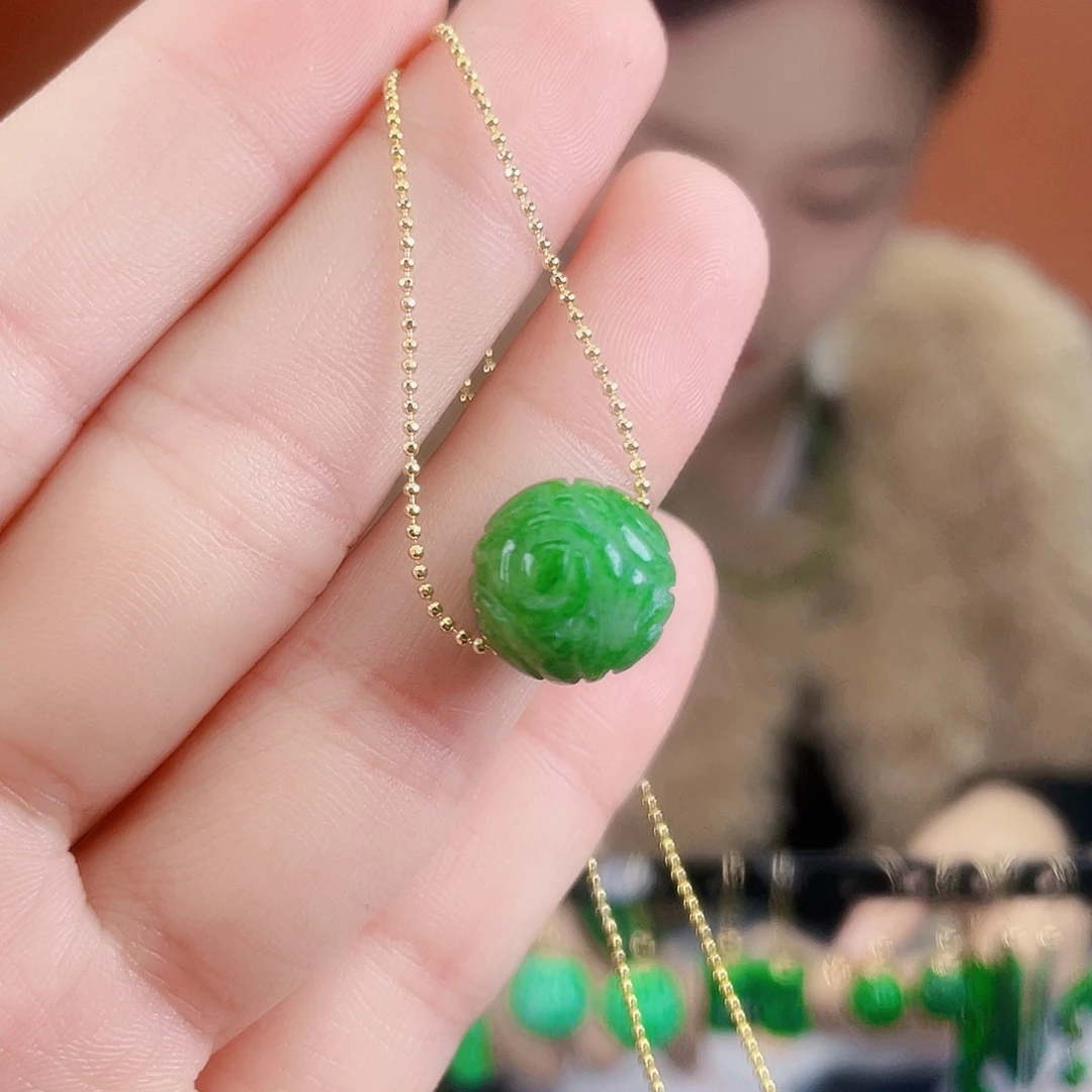 翡翠未镶嵌耳饰饰品