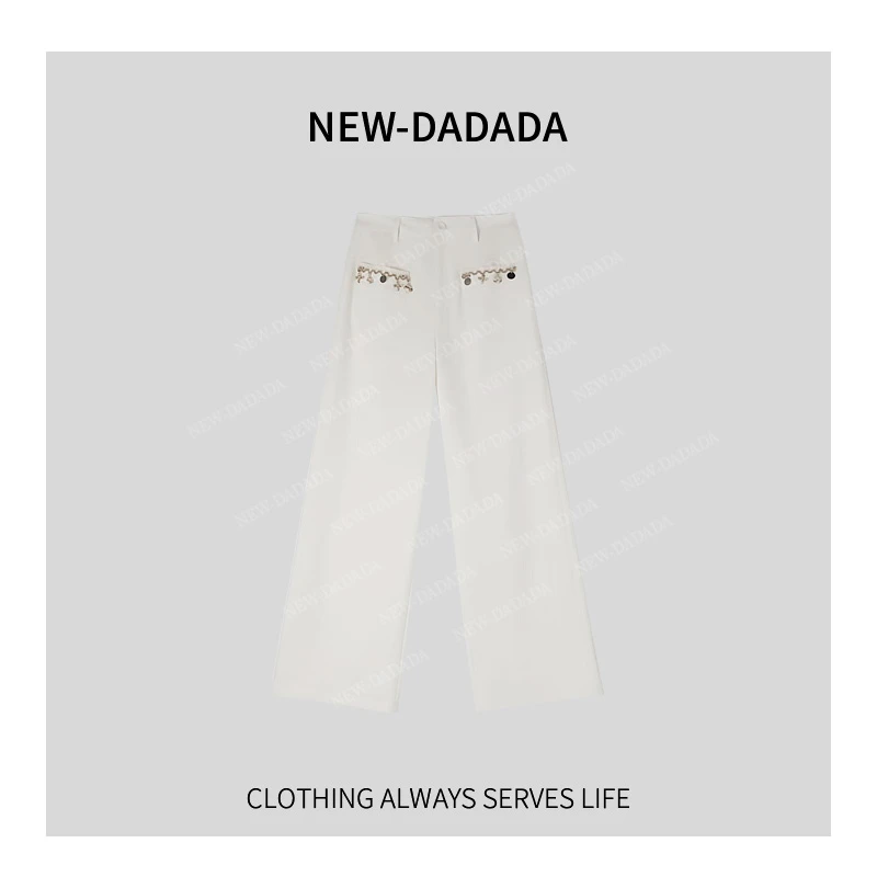 利达 NEW DADADA【春日桅子】时尚休闲设计感裤子SZ774