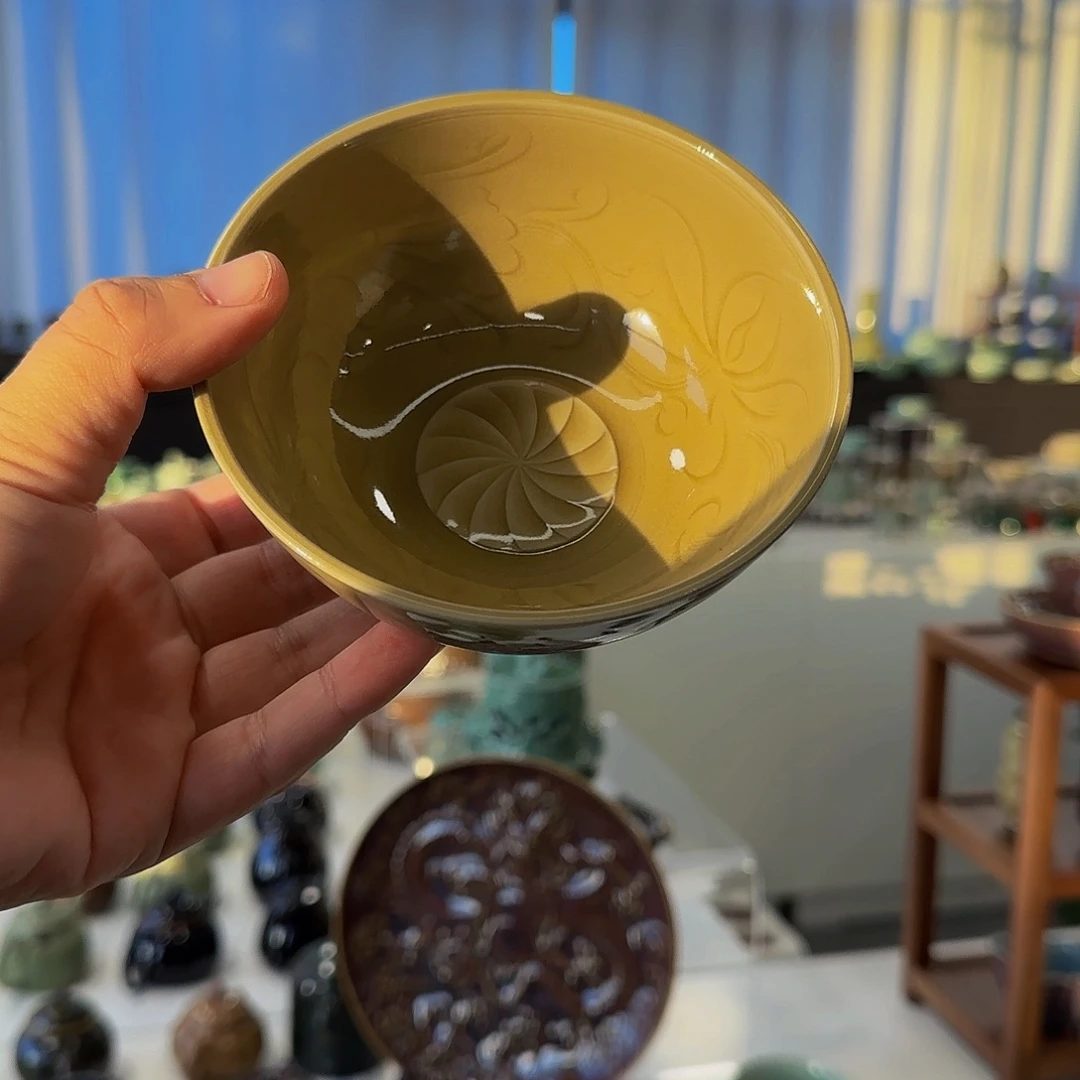 全手李波高货茶点碗