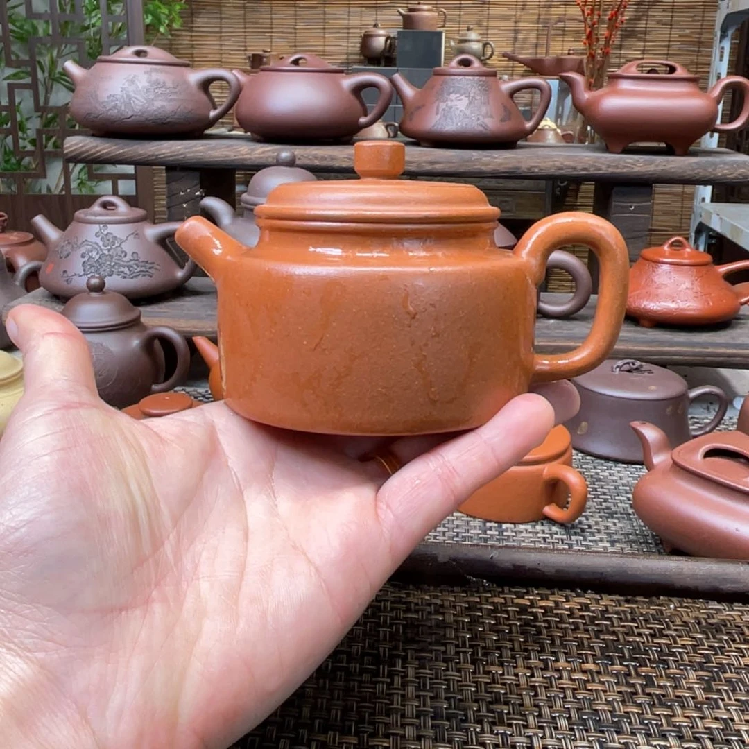 紫砂茶壶宜兴原矿紫砂手工制全220