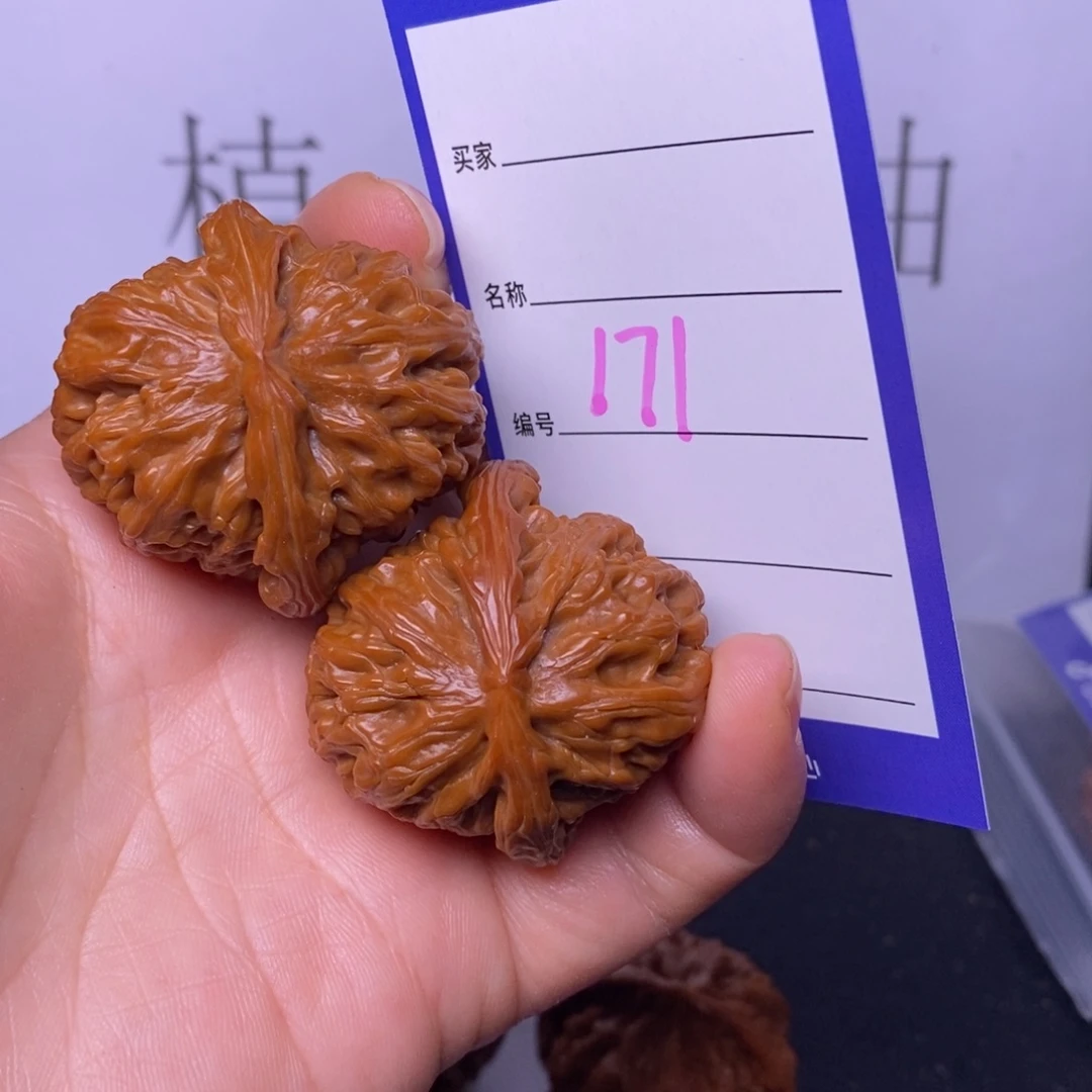 文玩核桃把件171/39白狮子