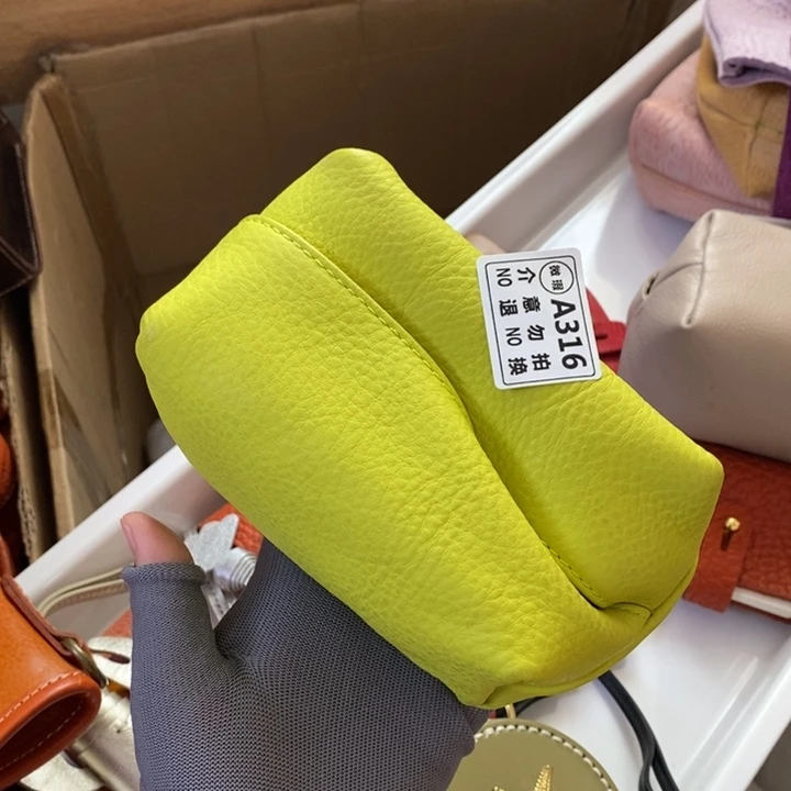 头层牛皮瑕疵小号纸巾盒不退