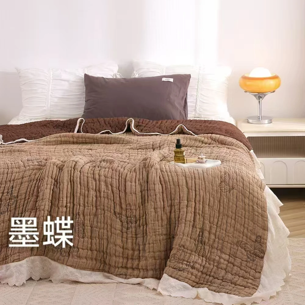 墨蝶 FREE HOME 法式高级复古泡芙春秋被棉刺绣花边美学被200*230