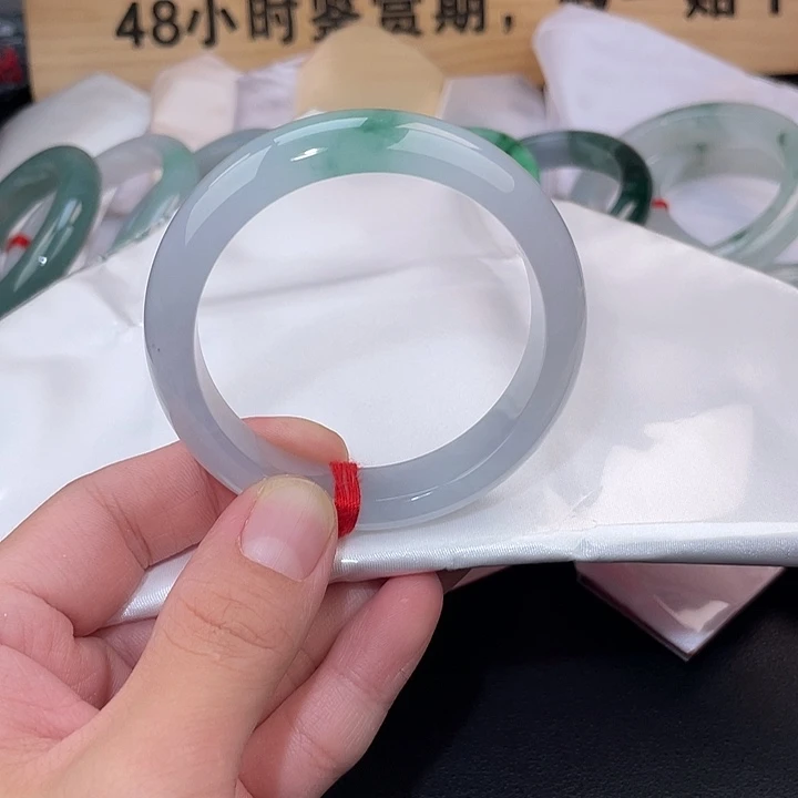 翡翠未镶嵌手镯手镯-26