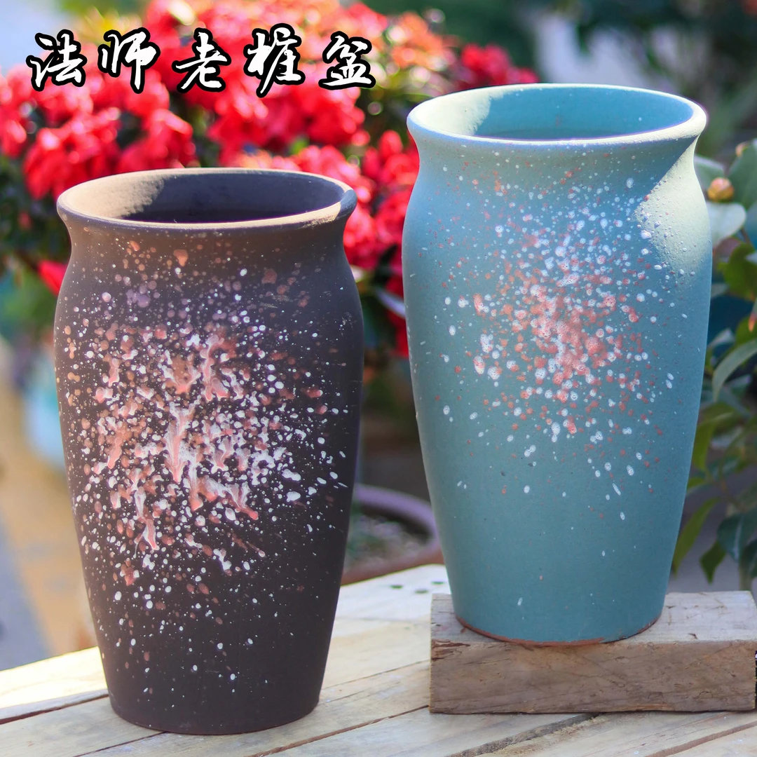 大号多肉花盆陶瓷清仓捡漏家用透气陶土绿植悬崖法师老桩花盆陶罐