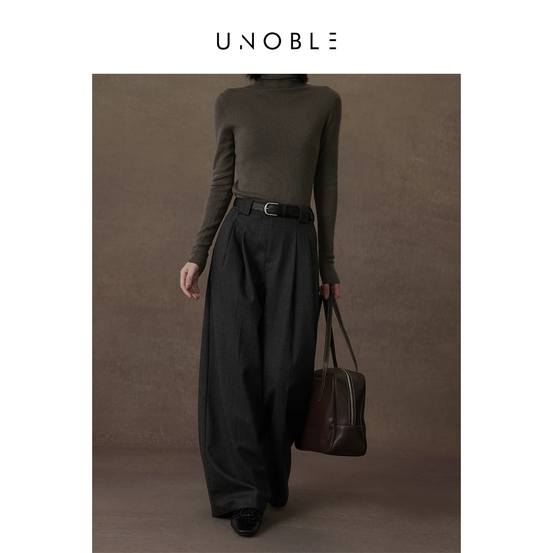 UNOBLE 2024F/W【压褶百搭休闲裤】 秋冬新品 配腰带