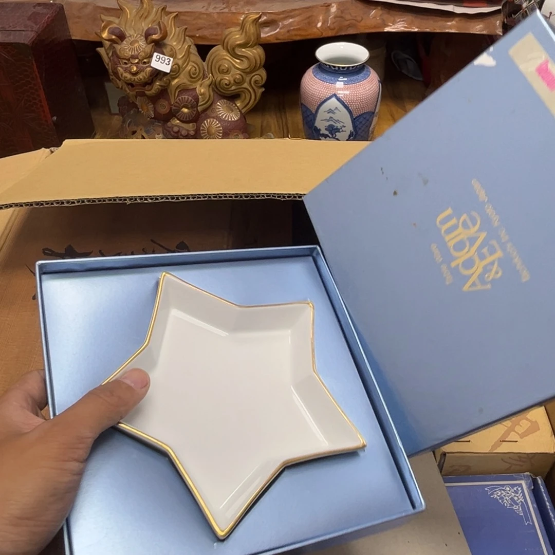 瓷片摆件工艺品瓷器摆件777