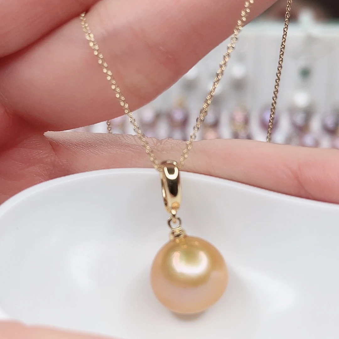 合金淡水珍珠吊坠(赠链)