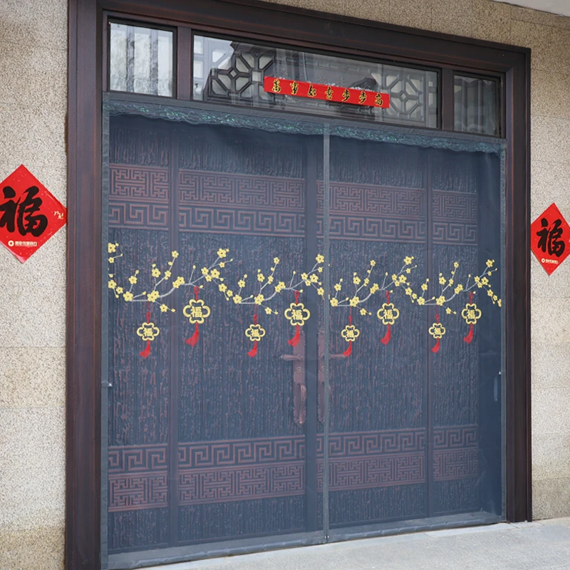 大门防蚊门帘新款磁性静音夏季家用自吸纱窗金刚网透气免打孔隔断