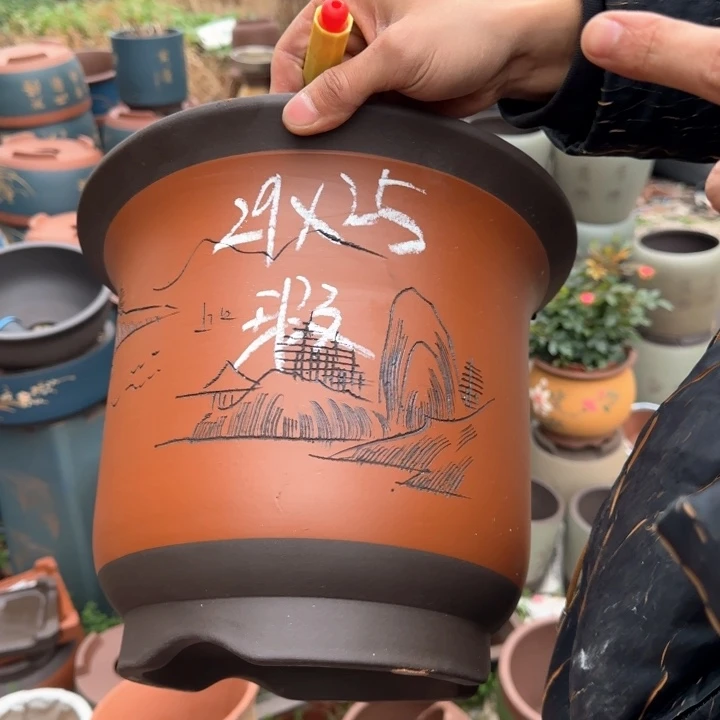 紫砂花盆特价清仓
