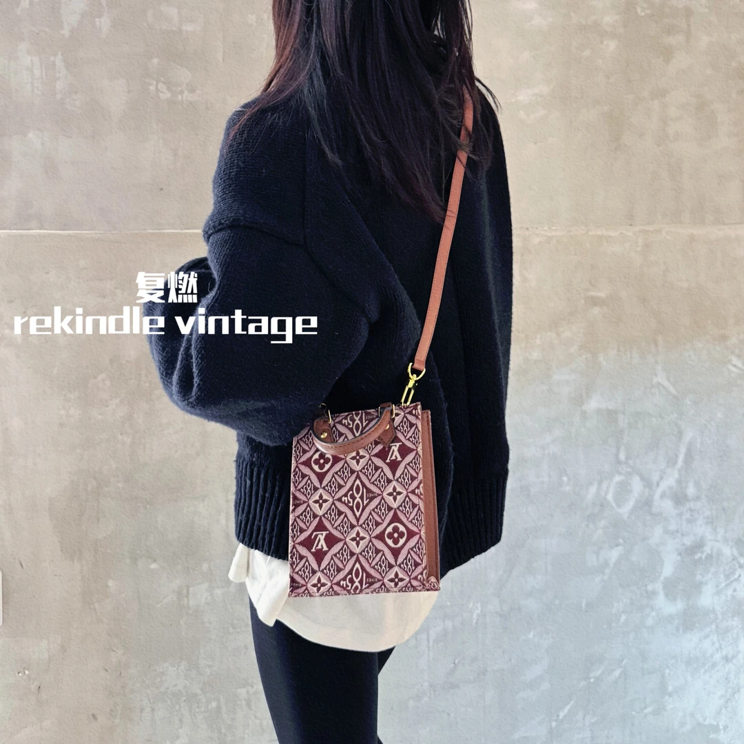 95新 LouisVuitton/路易威登 复燃精选/1854mini琴谱手提包20年
