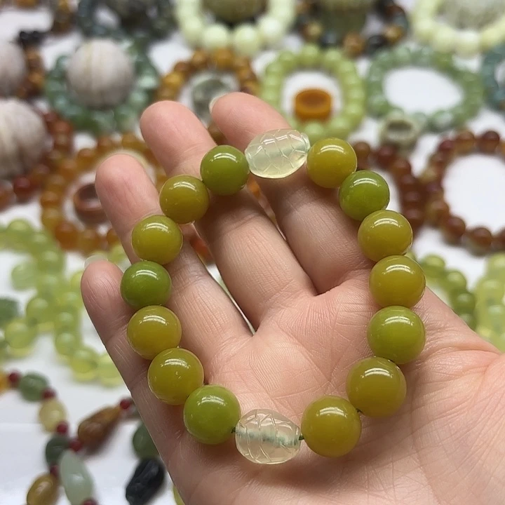 蛇纹石玉未镶嵌手串
