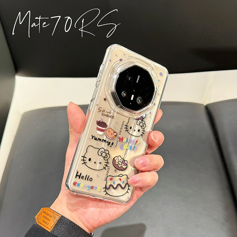 适用于华为mate70RS非凡大师手机壳Mate60RS波点Kitty猫配件