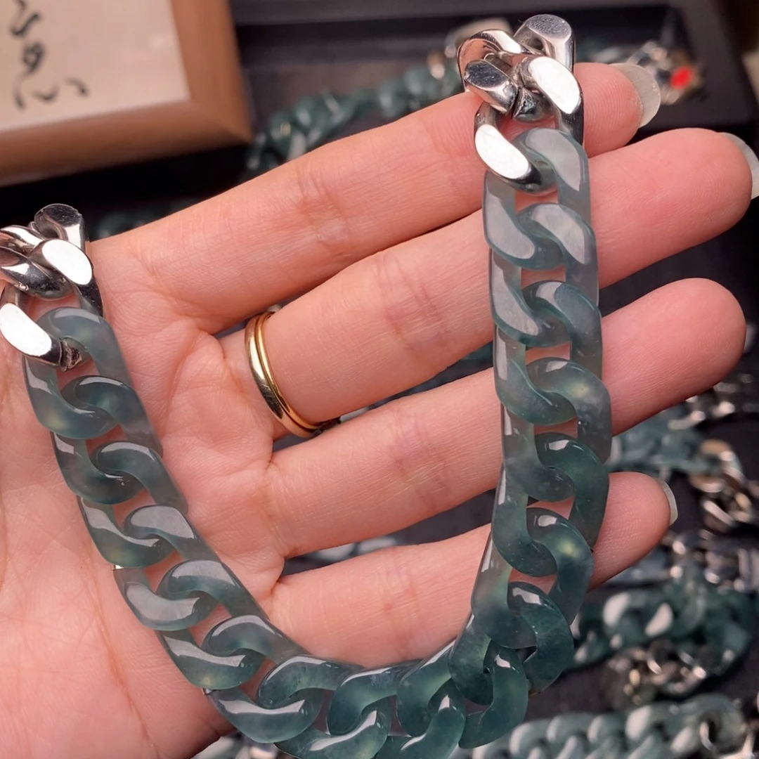 -***-翡翠未镶嵌手链手链10001