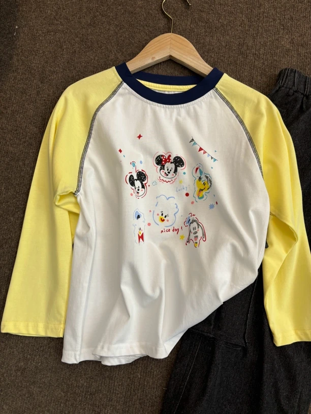 长袖T恤插肩袖（实130-165