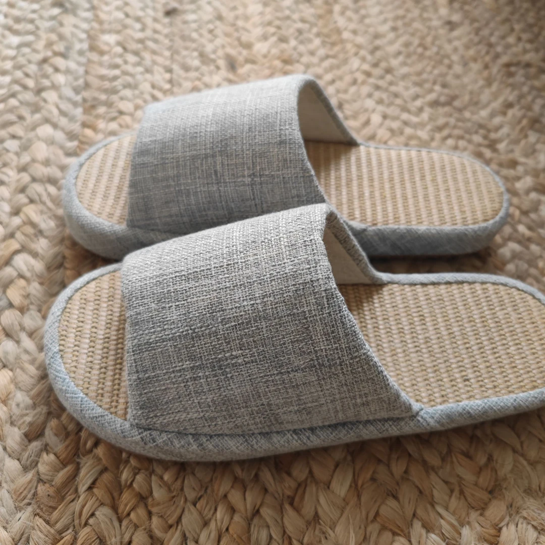 【汉麻家居拖鞋】厚底软底汉麻防滑夏季透气拖鞋 吸湿防臭吸汗简约