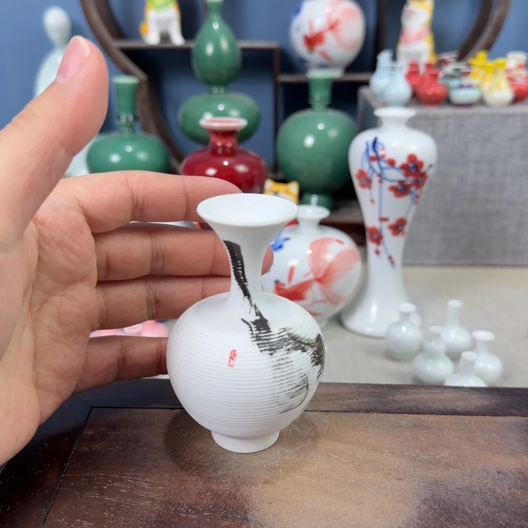陶瓷手工小花器摆件