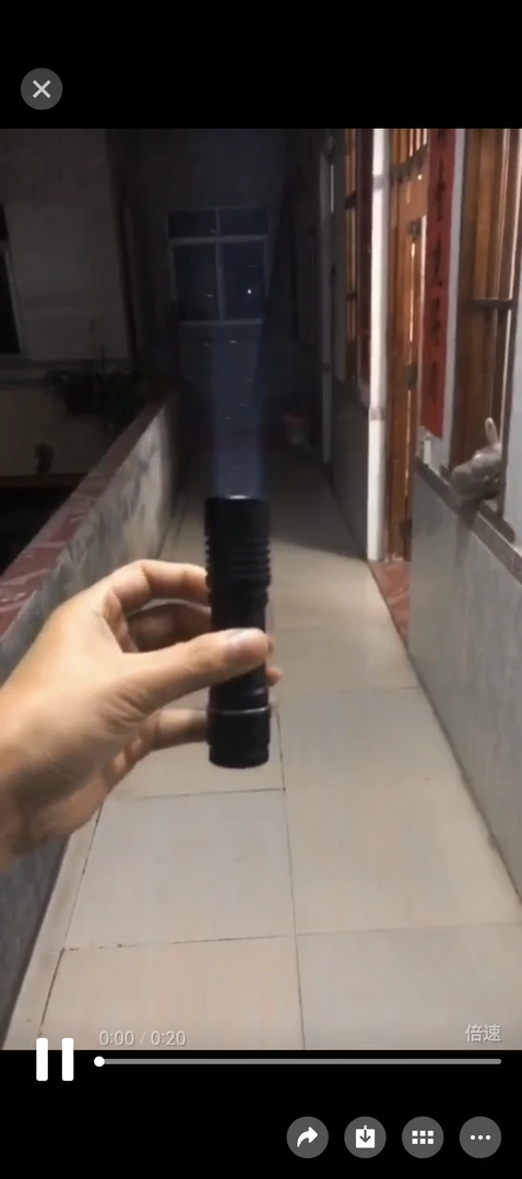 2000流明 21700电池 超强手电 弹弓夹用