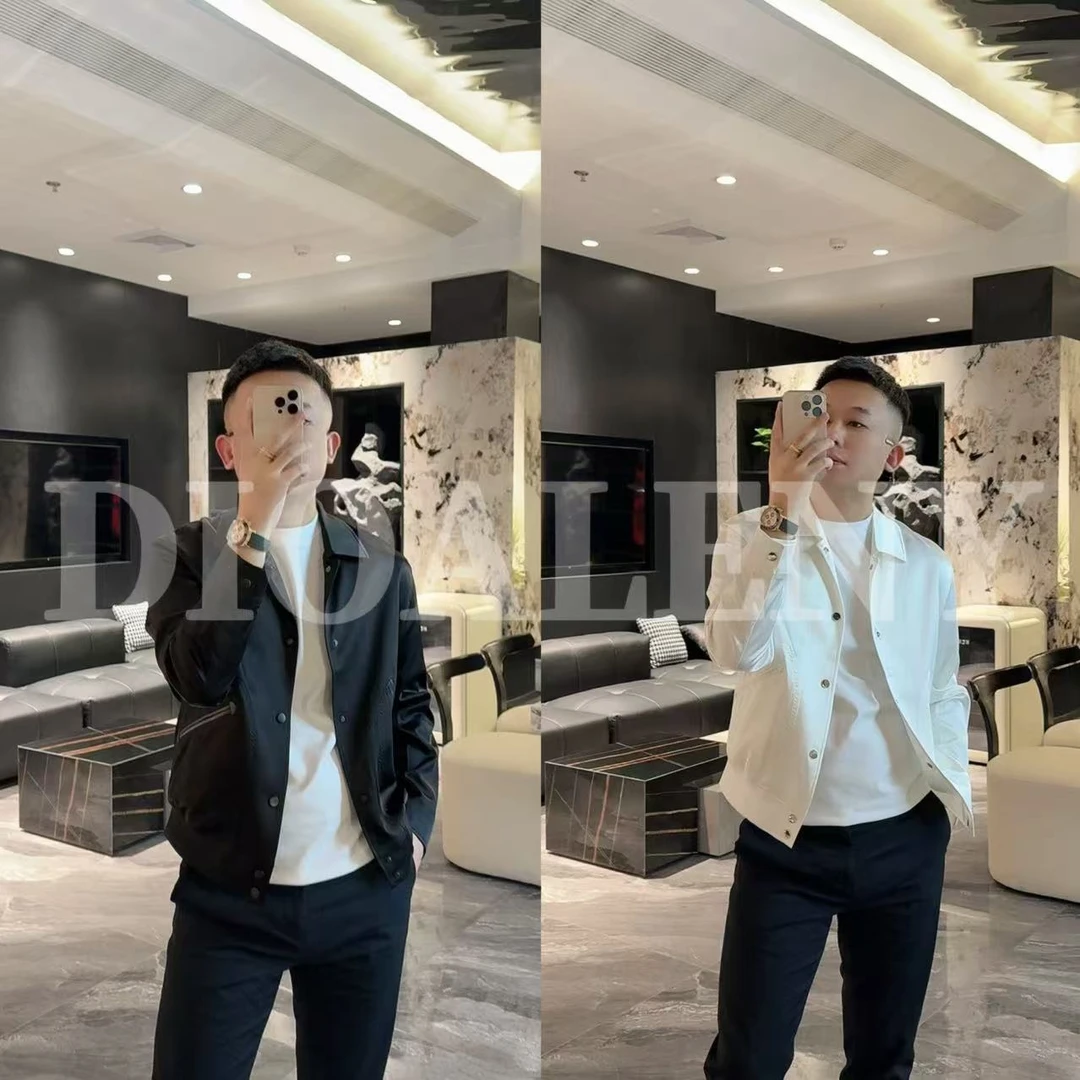 【帅老板】35211春季轻奢男士醋酸高品质翻领外套