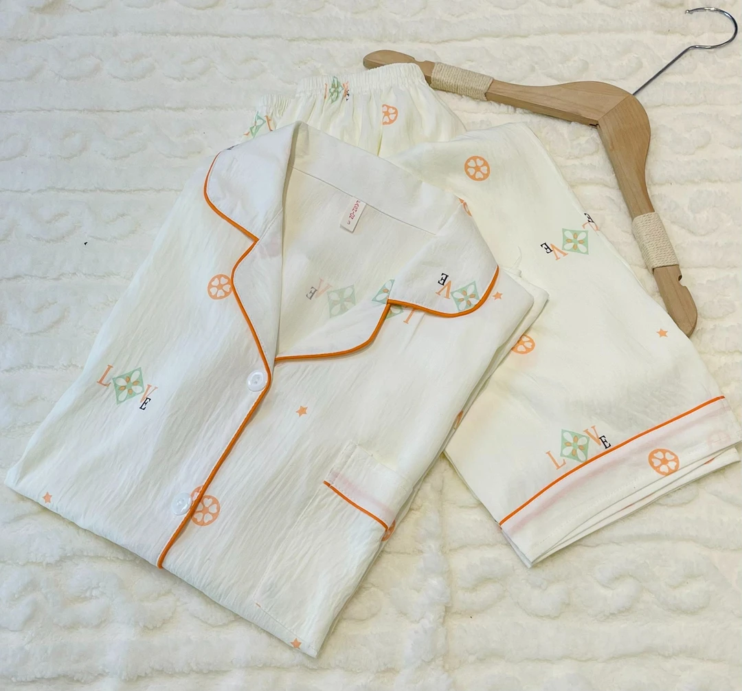 【简约气质】云朵棉睡衣女印花夏季短袖长裤甜美可爱大码居家服套装