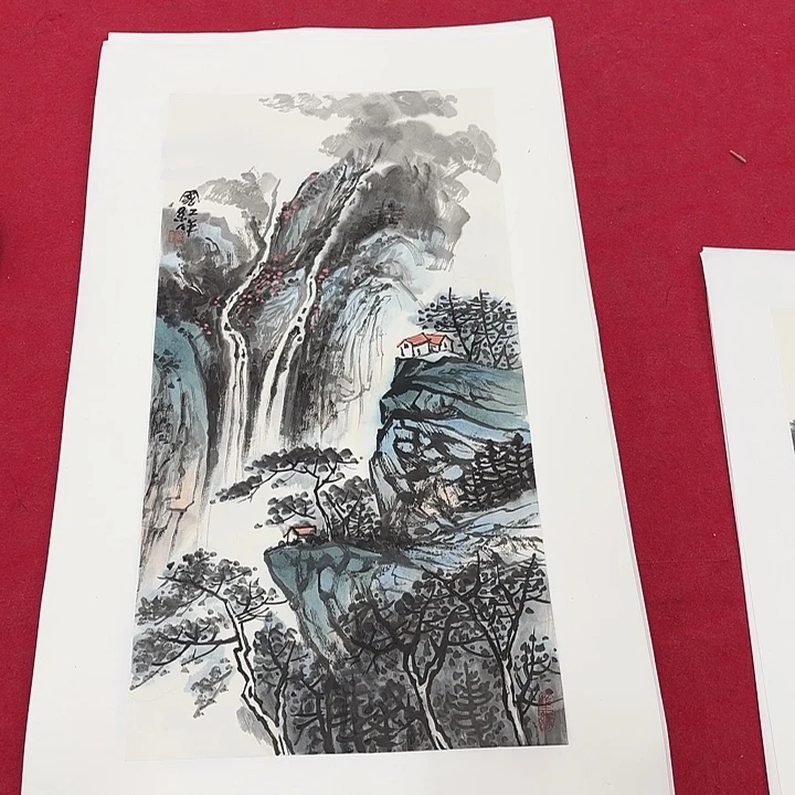 国画花鸟等各种图案都可以