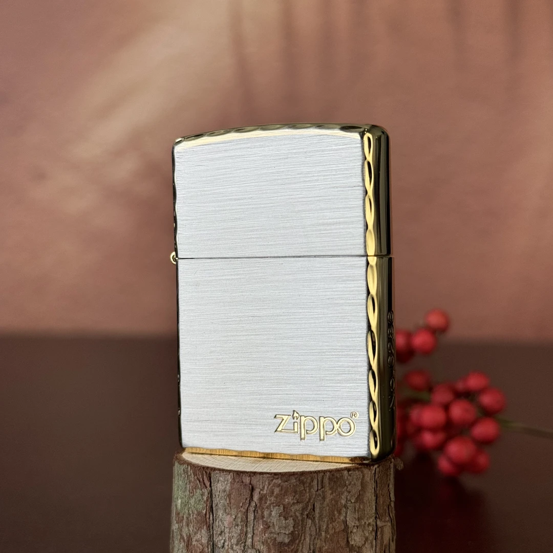 ZIPPO打火机 镀铂金商务标志 常规煤油打火机 DYJ1