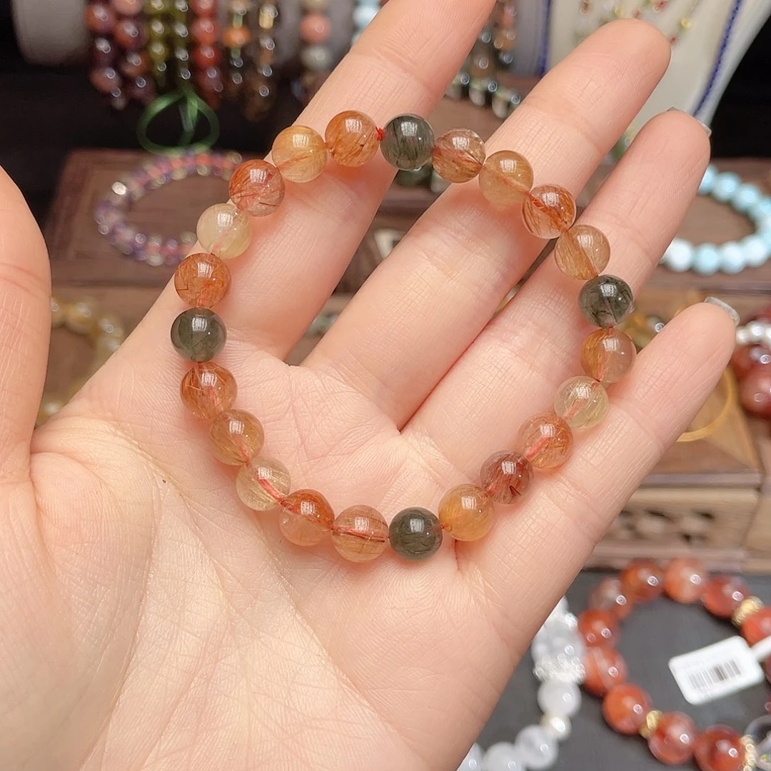 水晶手链未镶嵌彩发晶