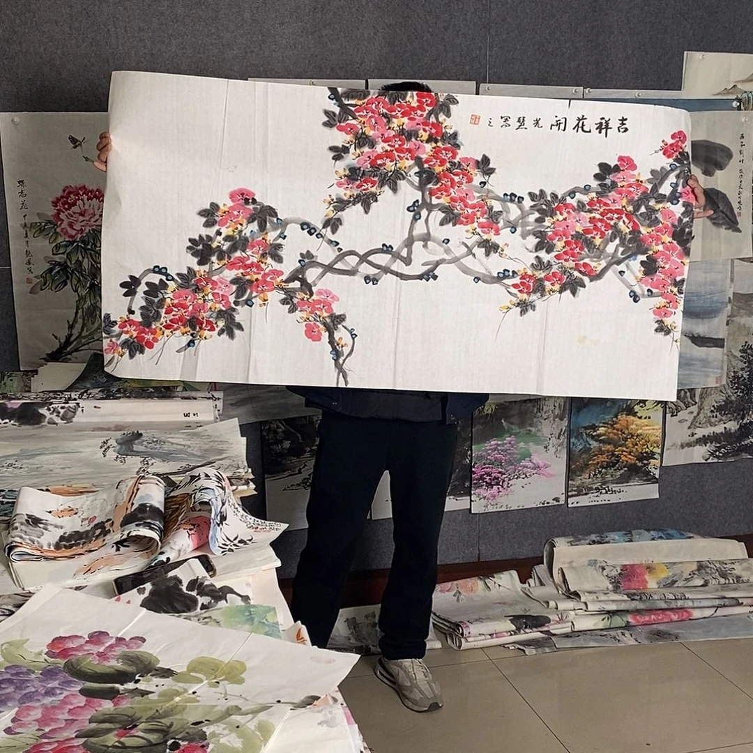 国画纯手写手绘作品123