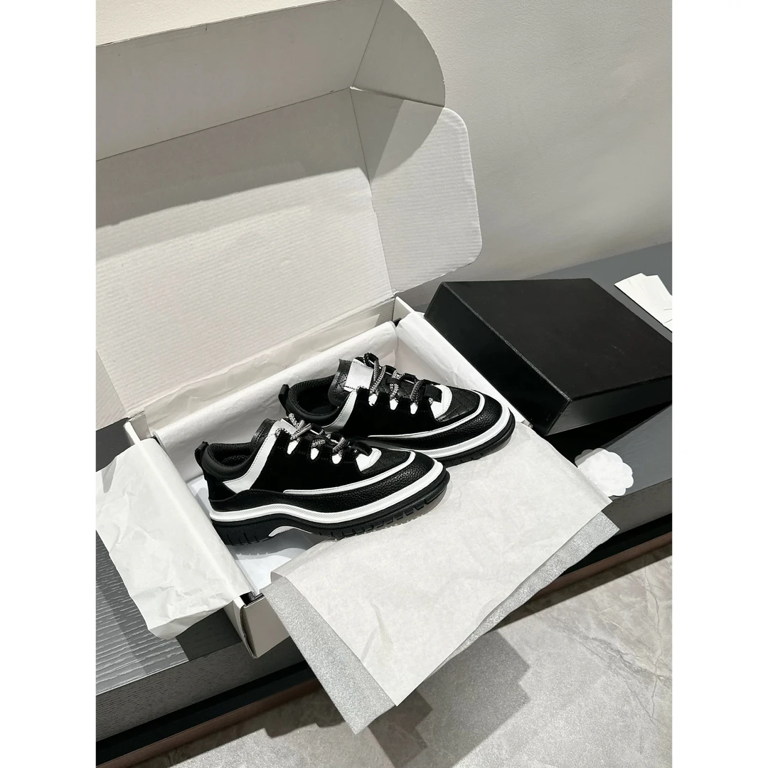 春款小香风增高撞色潮流系带百搭欧若风厚底休闲女鞋