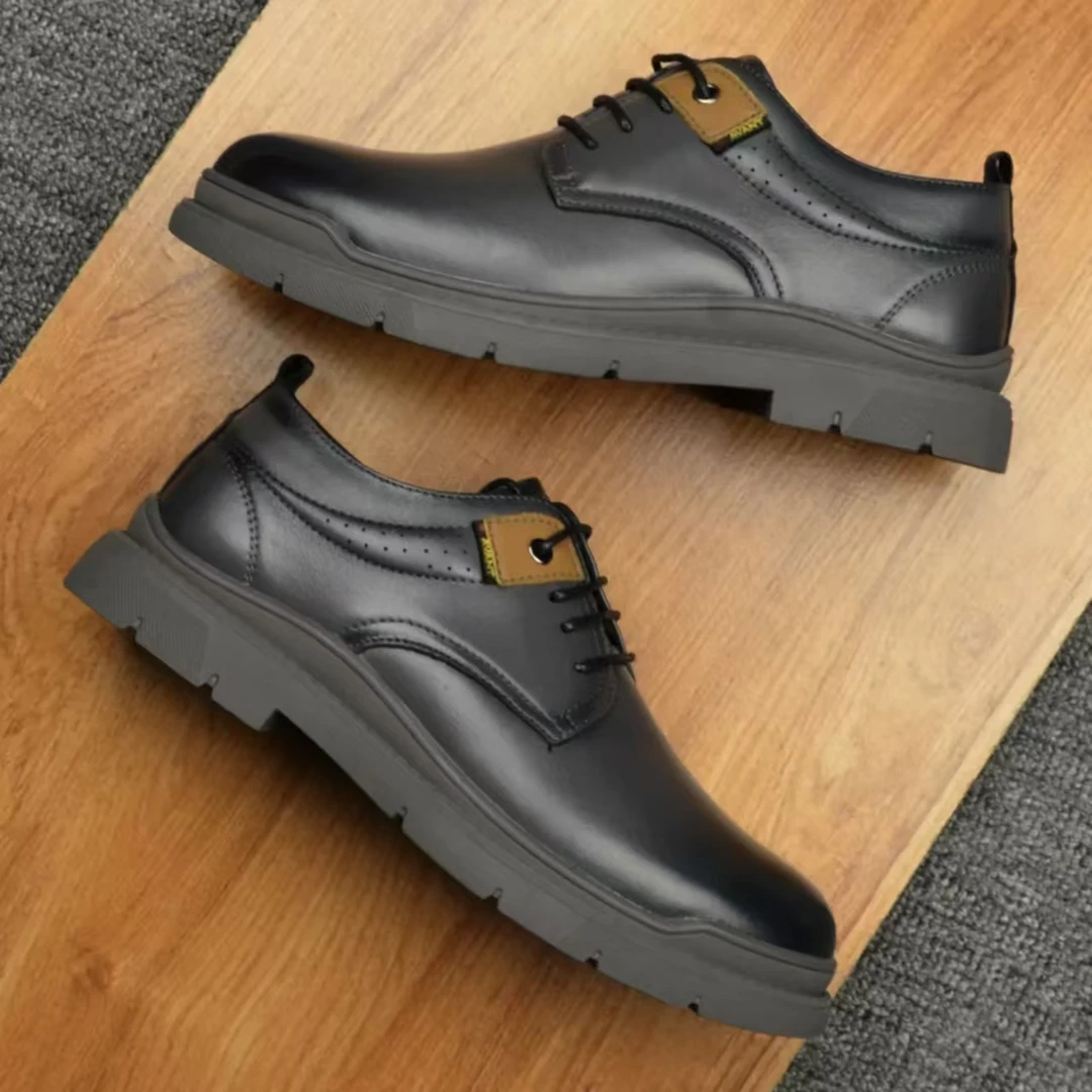 3077男士休闲百搭软底英伦风休闲皮鞋(YY)